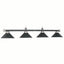 RAM Game Room 4 Lt-78" Billiard Light Leather/Blk