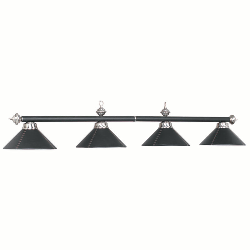 RAM Game Room 4 Lt-78" Billiard Light Leather/Blk