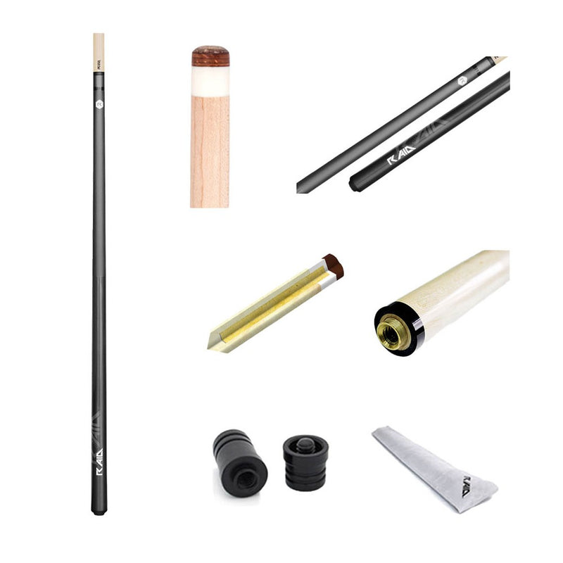 RAM Game Room Solid Metallic Grey 2 PC 58" Pool Cue