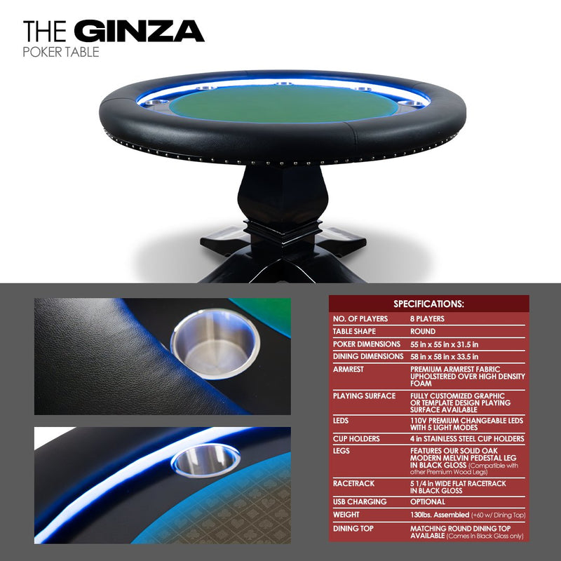 BBO Poker Tables Ginza Poker Table