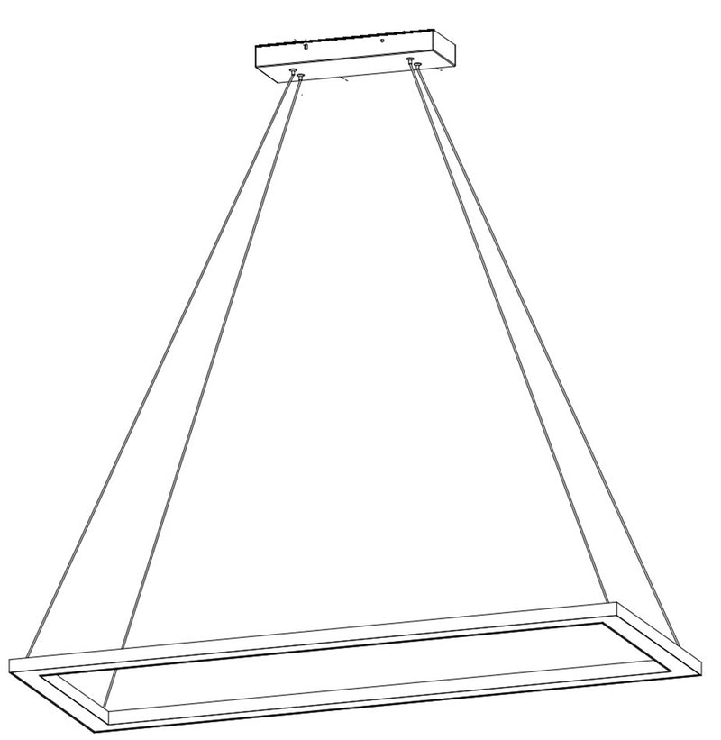 RAM Game Room 48" Rectangle LED Billiard Light
