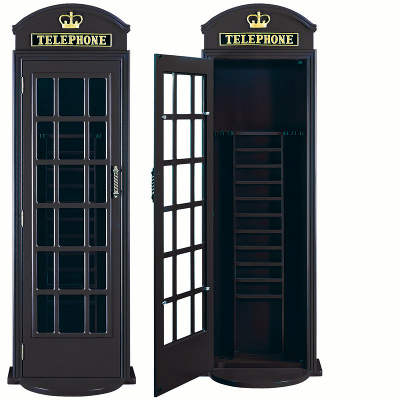RAM Game Room Old English Telephone Booth Cue Holder