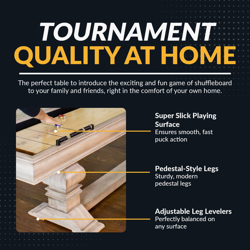 Hathaway Montecito 12-ft Shuffleboard Table - Driftwood Finish — image 4