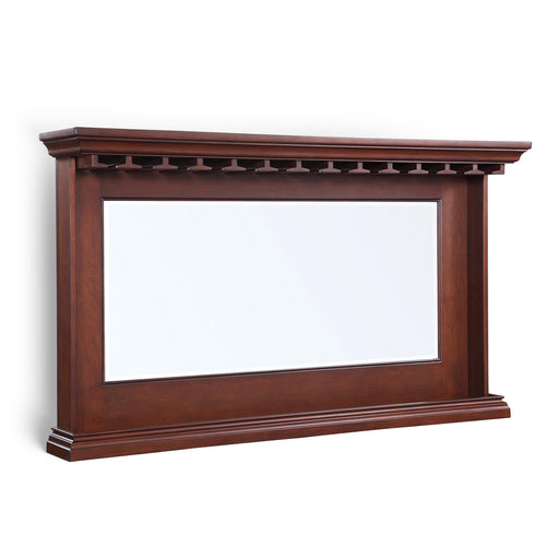 Hathaway Seville 62-in Hardwood Back Bar Mirror - Mahogany Finish — image 2