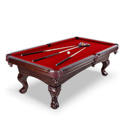 Hathaway Augusta 8-ft Pool Table - Mahogany Finish with Red Felt — image 1