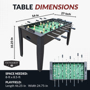 Hurricane 54-in Foosball Table - Dark Walnut — image 3