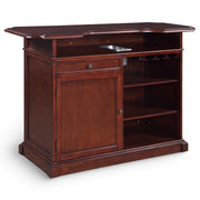 Hathaway Ridgeline 60-in Hardwood Home Bar with Storage - Mahogany Finish — image 2