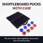 Hathaway Shuffleboard Pucks with Case - Pro Series - Set of 8 — image 3