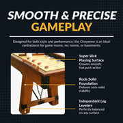 Hathaway Cheyenne 12-ft Shuffleboard Table - Rustic Oak Finish — image 4