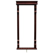 Hathaway Vintage Wall Billiard Cue Rack - Mahogany Finish — image 1