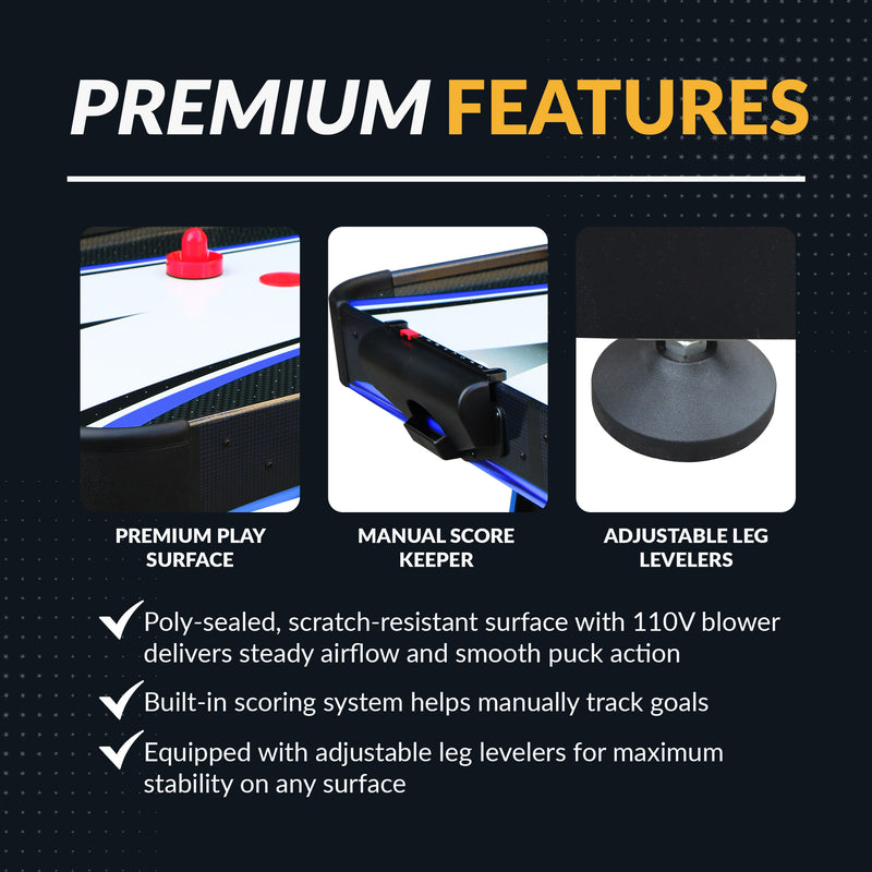 Hathaway Bandit 60" Air Hockey Table with Table Tennis Top — image 6