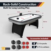Hathaway Silverstreak 72" Air Hockey Table with LED Scoring — image 4