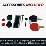 Hathaway Excalibur 72" Air Hockey Table with LED Scoring and Table Tennis Top — image 7