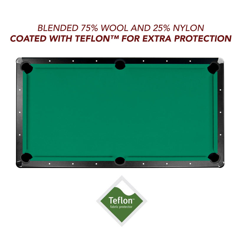 Championship Saturn II Billiard Cloth Pool Table Felt - 7-ft - Green — image 3