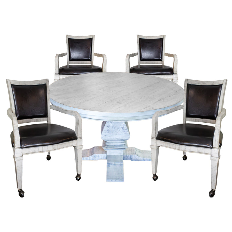 Hathaway Montecito Dining and Poker Table Set - Driftwood — image 2