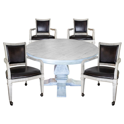 Hathaway Montecito Dining and Poker Table Set - Driftwood — image 2