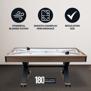Hathaway Excalibur 72" Air Hockey Table with LED Scoring and Table Tennis Top — image 5
