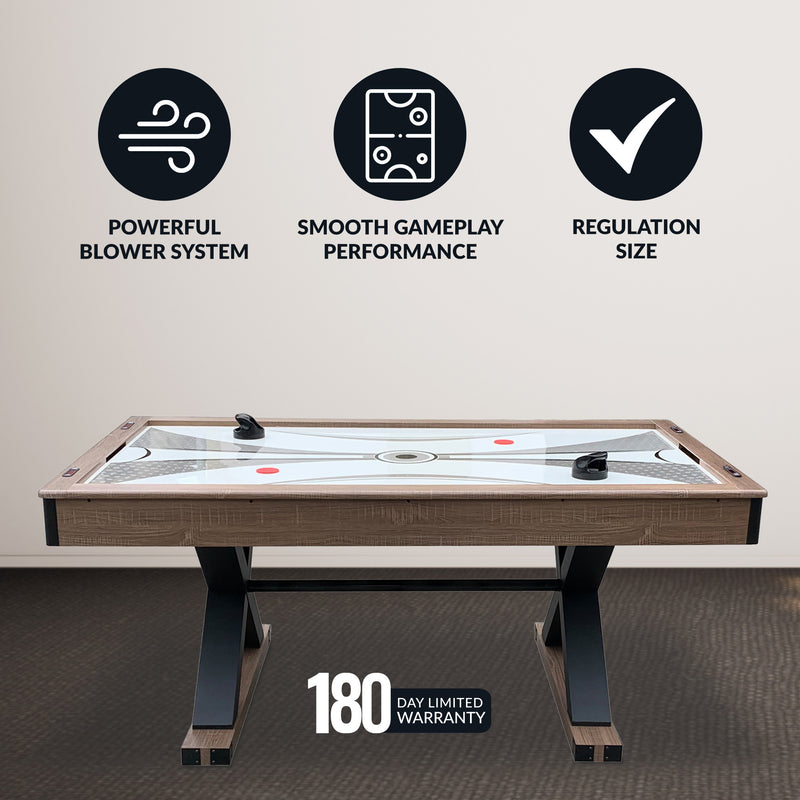 Hathaway Excalibur 72" Air Hockey Table with LED Scoring and Table Tennis Top — image 5