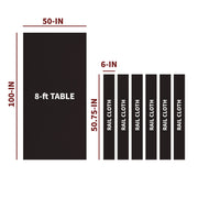 Championship Saturn II Billiard Cloth Pool Table Felt - 8-ft - Black — image 2