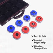 Hathaway Shuffleboard Pucks with Case - Pro Series - Set of 8 — image 4