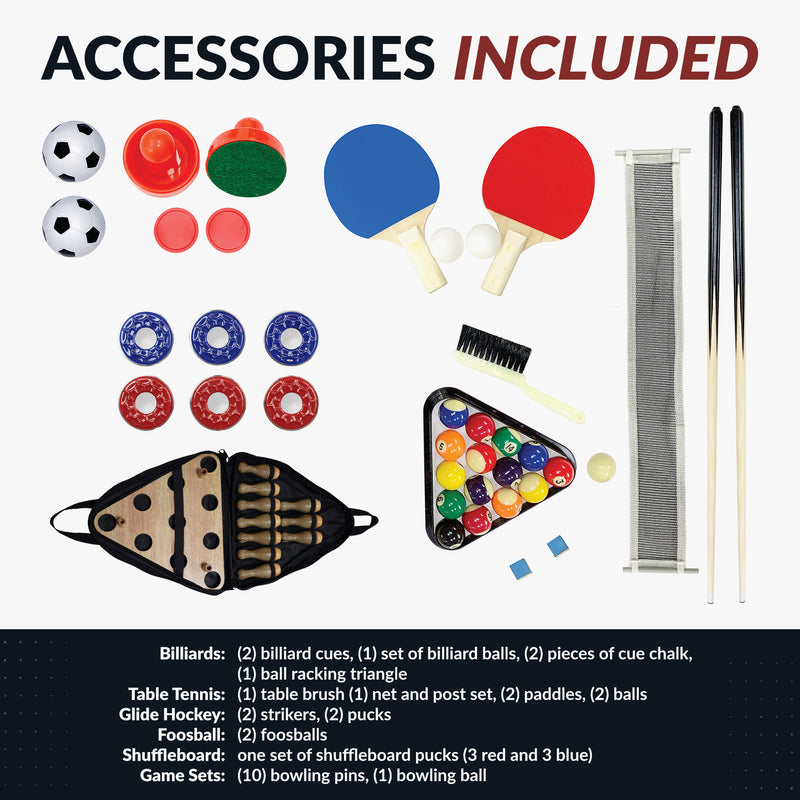 Madison 54-in Foosball 6-in-1 Multi-Game Table — image 7