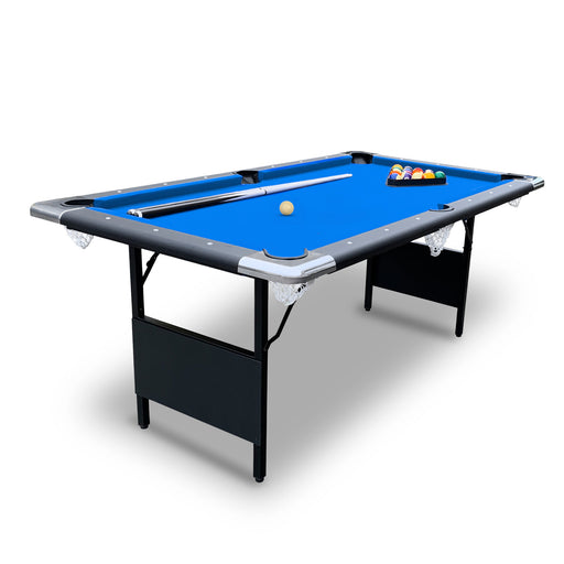 Hathaway Fairmont 6-ft Portable Pool Table - Black with Blue Felt — image 2
