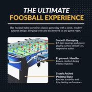 Allure 48-in Foosball Table - Black and Blue — image 4