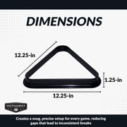 Hathaway Billiard Triangle Rack - Plastic — image 3