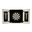 Hathaway Drifter Bristle Dartboard and Cabinet Set - Rustic Gray — image 1