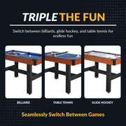 Hathaway Triad 48-in Pool Table 3-in-1 Multi-Game — image 4