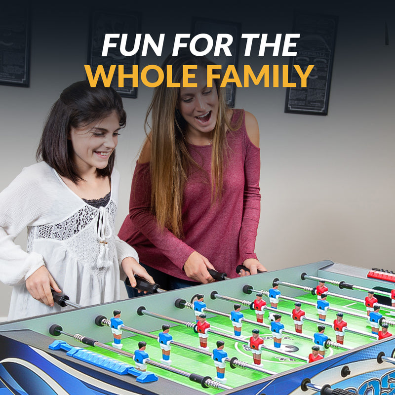 Allure 48-in Foosball Table - Black and Blue — image 7