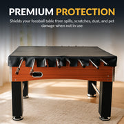 56-in Foosball Table Cover - Fitted - Black — image 4