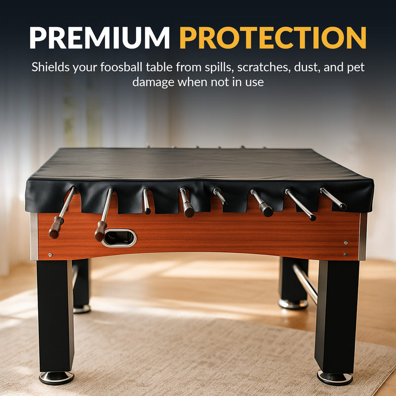 56-in Foosball Table Cover - Fitted - Black — image 4