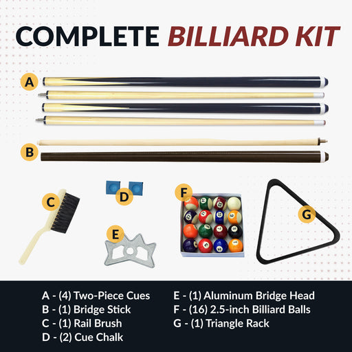 Hathaway Pool Table Billiard Accessory Kit — image 2