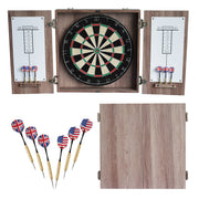 Hathaway Winchester Bristle Dartboard and Cabinet Set - Driftwood Finish — image 2