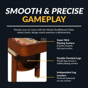 Hathaway Merlot 9-ft Shuffleboard Table - Walnut Finish — image 3