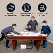 Hathaway Midtown 72" Air Hockey Table with LED Scoring - Cherry Finish — image 5