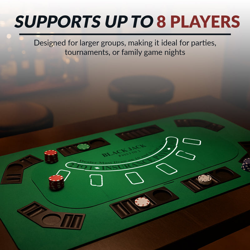 Hathaway No Limit 62-in Casino 3-in-1 Multi-Game Foldable Table Top Set — image 8