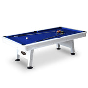 Hathaway Alpine 8-ft Outdoor Pool Table - White with Blue Felt — image 1