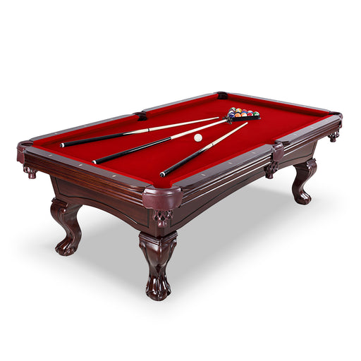 Hathaway Augusta 8-ft Pool Table - Mahogany Finish with Red Felt — image 2