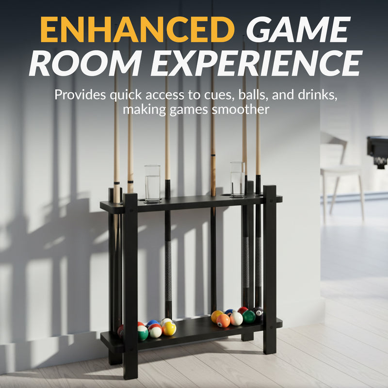 Hathaway Classic 28-in Floor Billiard Cue Rack - Black Finish — image 8