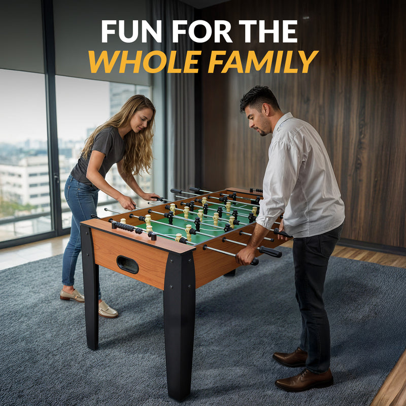 Hurricane 54-Inch Foosball Table with Light Cherry Finish, Analog Scoring and Accessories — image 8
