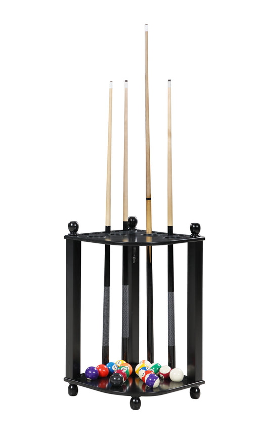 Hathaway Regent 28-in Corner Floor Billiard Cue Rack - Black Finish — image 1
