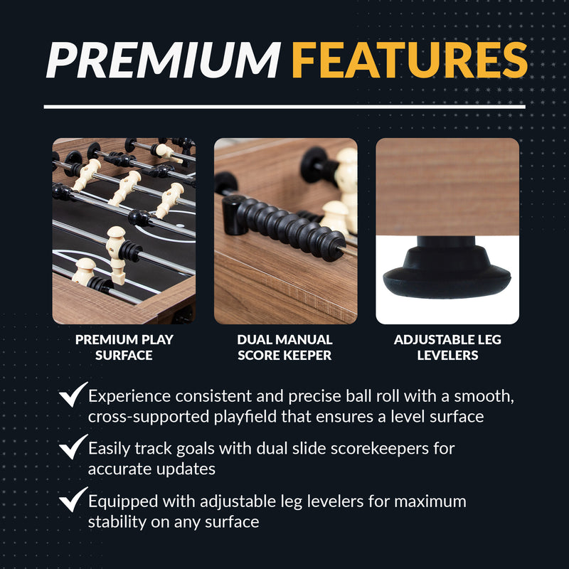 Excalibur 54-in Foosball Table - Driftwood — image 6