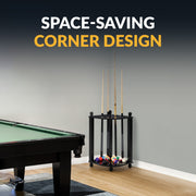 Hathaway Regent 28-in Corner Floor Billiard Cue Rack - Black Finish — image 3