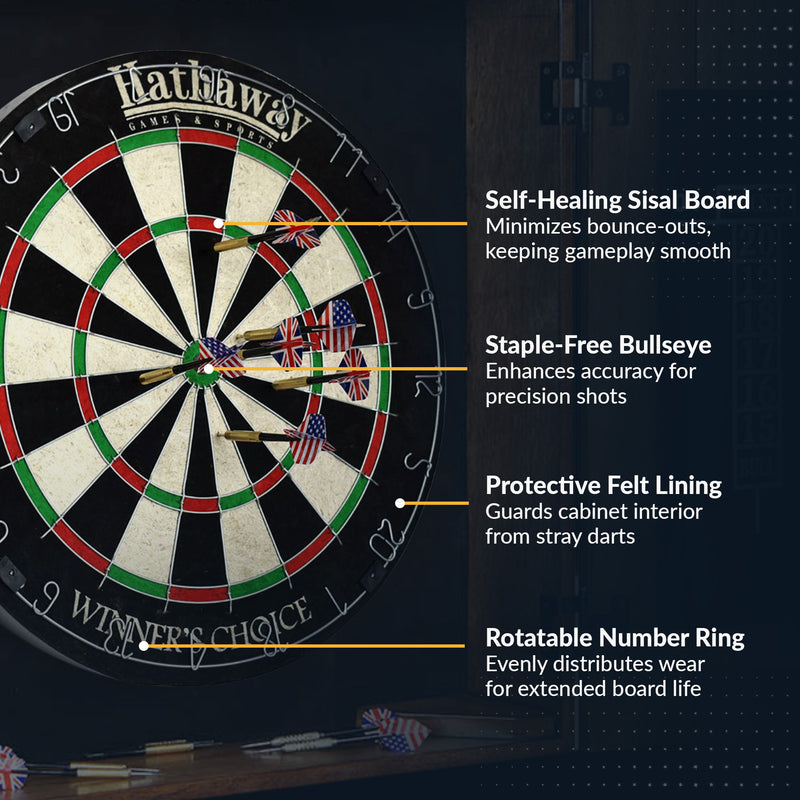 Hathaway Winner's Choice 18-in Bristle Dartboard — image 4