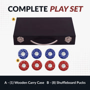 Hathaway Shuffleboard Pucks with Case - Set of 8 — image 4