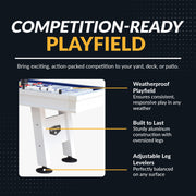 Hathaway Crestline 12-ft Outdoor Shuffleboard Table - White — image 3