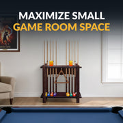 Hathaway Classic 28-in Floor Billiard Cue Rack - Mahogany Finish — image 3