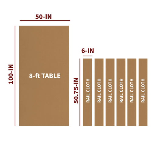 Championship Saturn II Billiard Cloth Pool Table Felt - 8-ft - Camel — image 2